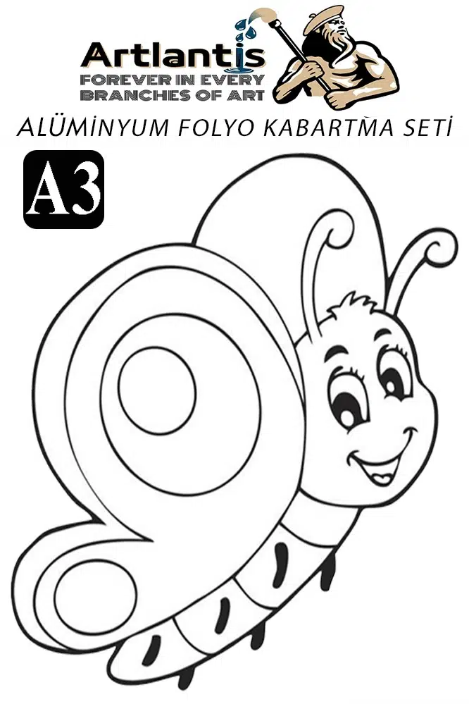 Alüminyum Folyo Kabartma Seti A3 30x40 cm 1 Paket Aliminyum Folyo Seti Kabartma Seti Sanatsal Hobi El Becerisi Geliştir - Kırmızı