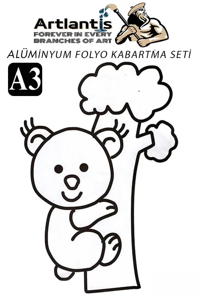 Alüminyum Folyo Kabartma Seti A3 30x40 cm 1 Paket Aliminyum Folyo Seti Kabartma Seti Sanatsal Hobi El Becerisi Geliştir - Turuncu