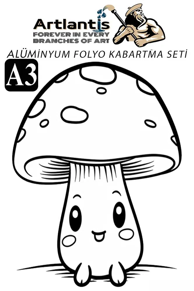 Alüminyum Folyo Kabartma Seti A3 30x40 cm 1 Paket Aliminyum Folyo Seti Kabartma Seti Sanatsal Hobi El Becerisi Geliştir - Kahverengi