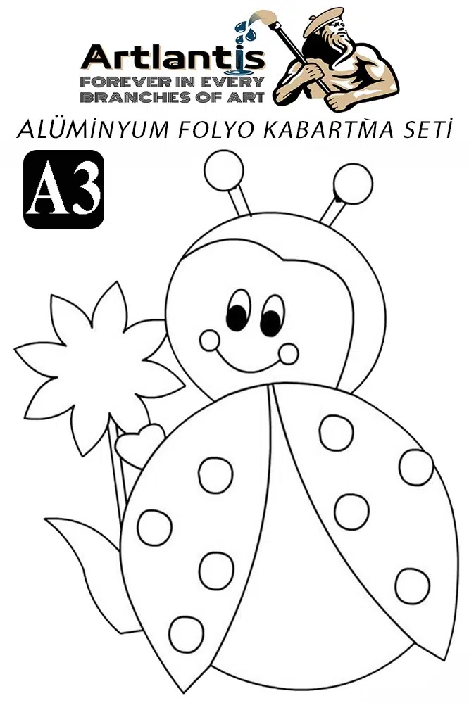 Alüminyum Folyo Kabartma Seti A3 30x40 cm 1 Paket Aliminyum Folyo Seti Kabartma Seti Sanatsal Hobi El Becerisi Geliştir - Lacivert
