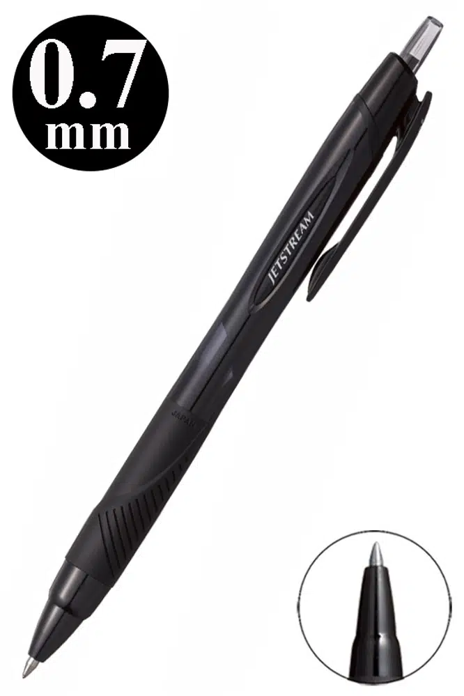 Jel Uçlu Pilot Kalem 1 Adet Uniball Jetstream SXN-157S 0.7 mm Roller Basmalı Pilot Kalem Roller Uçlu Likit Mürekkepli - Siyah