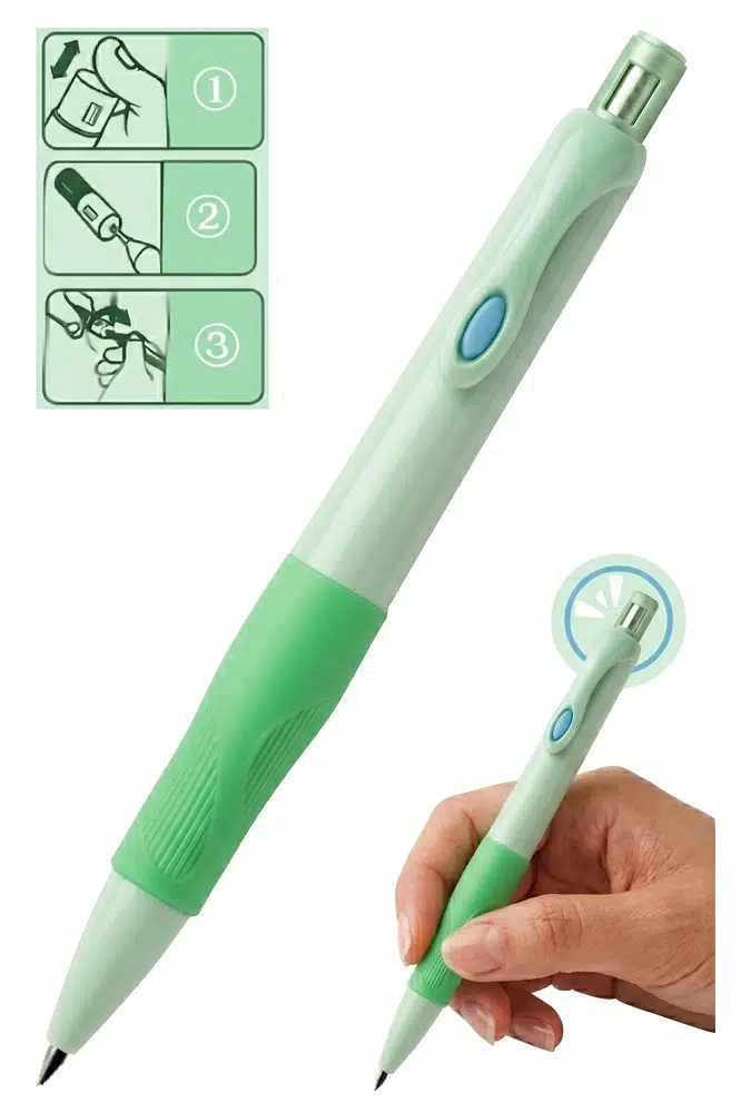 Kalın Uçlu Kalem 2.0 mm 1 Adet VR22 Kalın Uçlu Versatil Başlangıç Kalem 2,0mm Sınav Kalemi Mekanik Uçlu Kurşun Kalem - Açık Yeşil