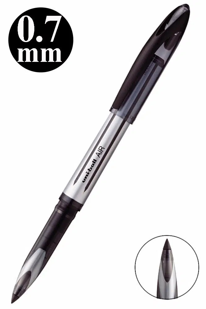 Pilot Kalem 1 Adet Uniball Air 0.7 mm Roller Pilot Kalem Uba-188-L Broad Roller Uçlu Likit Mürekkepli Pilot Kalem - Siyah