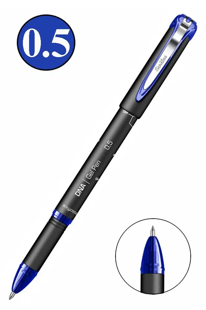 Pilot Kalem DNA Gel Pen 1 Adet Scrikss Pilot Kalem 0.5mm Roller Uç Pilot Kalem İnce Uçlu Likit Mürekkepli Pilot Kalem - Mavi