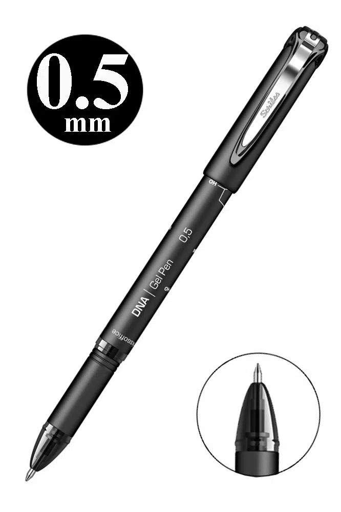 Pilot Kalem DNA Gel Pen 1 Adet Scrikss Pilot Kalem 0.5mm Roller Uç Pilot Kalem İnce Uçlu Likit Mürekkepli Pilot Kalem - Siyah