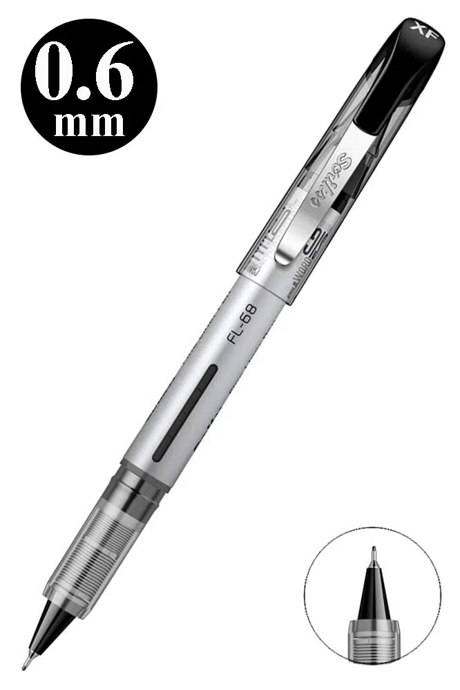 Pilot Kalem FL-68 1 Adet Scrikss Fine Liner Pilot Kalem 0.6mm Fineliner Uçlu Pilot Kalem İnce Su Bazlı Mürekkepli Pilot - Siyah