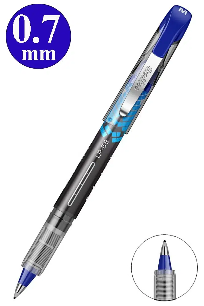 Pilot Kalem LP-68 1 Adet Scrikss Liquid Pen Pilot Kalem 0.7mm Uçlu Pilot Kalem Hızlı Kuruyan Mürekkepli Pilot - Mavi