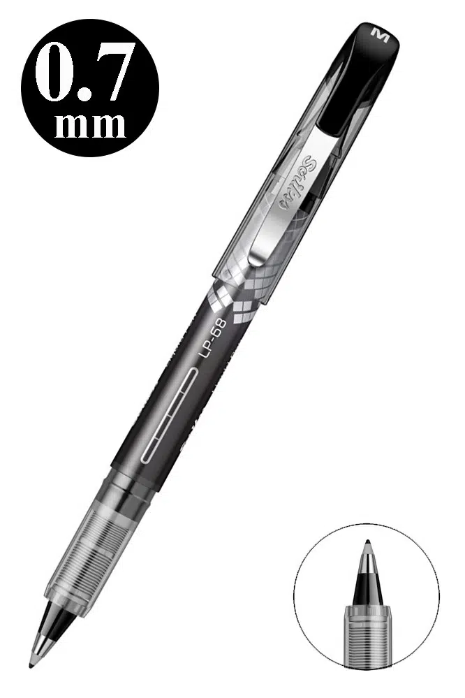 Pilot Kalem LP-68 1 Adet Scrikss Liquid Pen Pilot Kalem 0.7mm Uçlu Pilot Kalem Hızlı Kuruyan Mürekkepli Pilot - Siyah