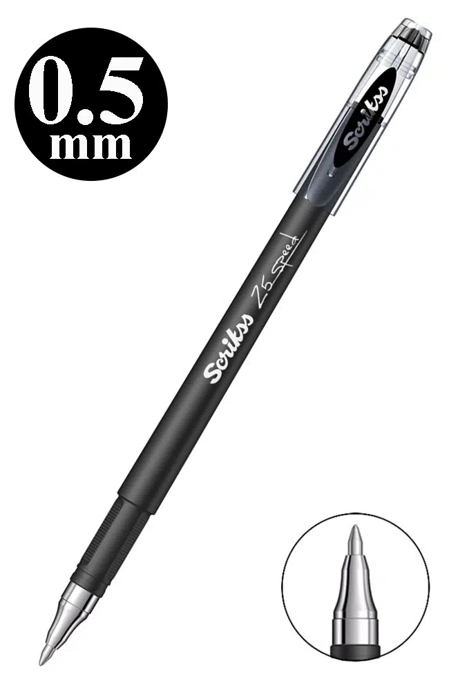 Pilot Kalem Speed 25 1 Adet Scrikss Pilot Kalem 0.5mm Roller Uçlu Pilot Kalem İnce Uçlu Likit Mürekkepli Pilot Kalem - Siyah